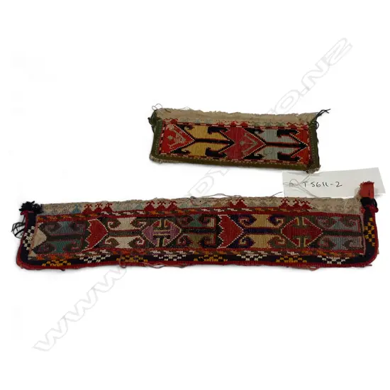 Two pocket flaps - cotton cross-stitched,